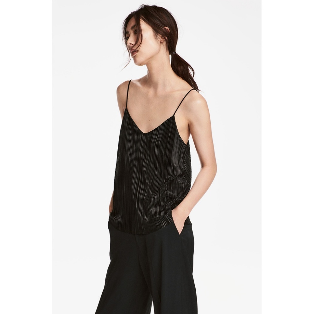 H&M Pleated Strappy Top